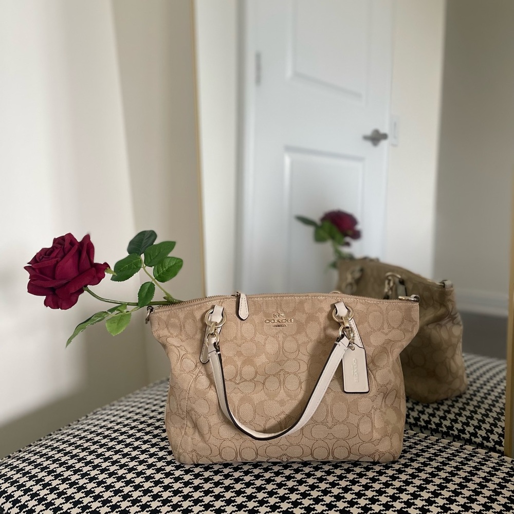 Coach Beige Signature Bag